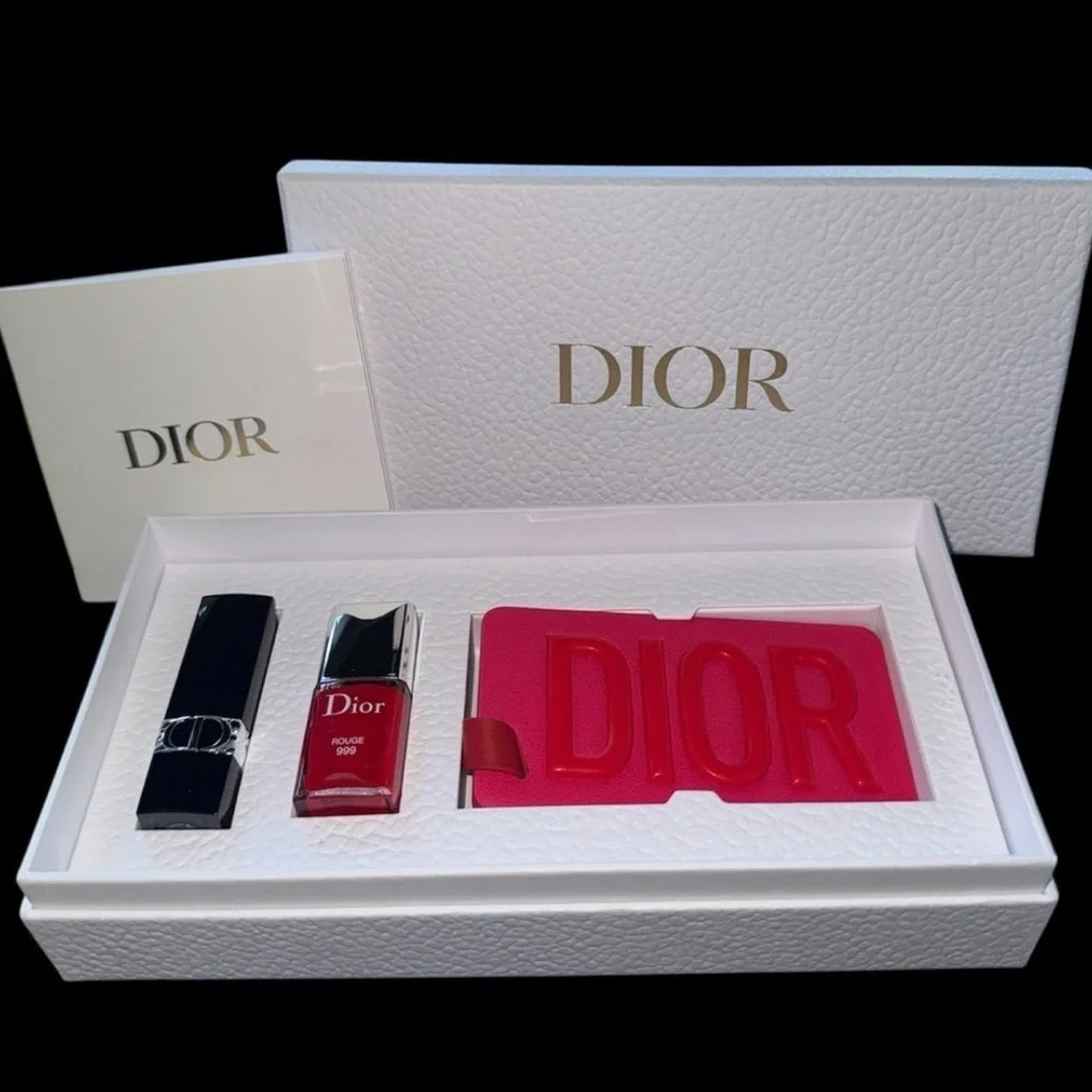 Dior Bundle With DIOR Passport, & #1 Red Lipstick, Matching 💄! Limited Edition!